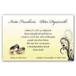 Svadobné oznámenie OZ02