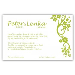 Svadobné oznámenie OZ04