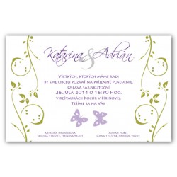 Svadobné oznámenie OZ10